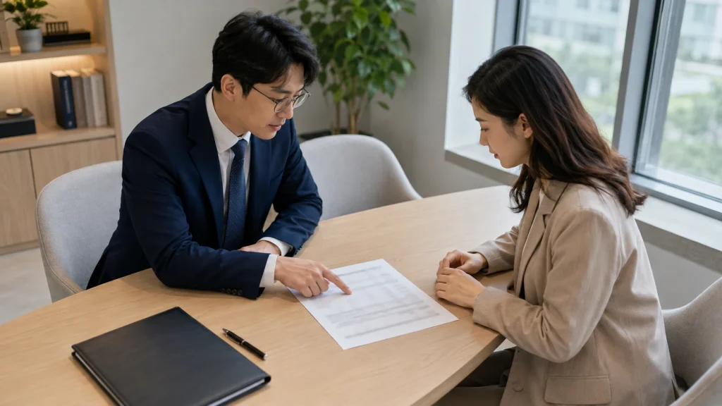 민사소송 변호사 선임 기준 비용 조건을 비교하는 모습