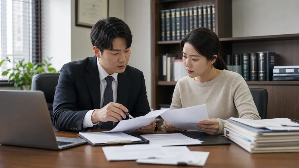 부동산 명도소송 비용 비용 조건을 비교하는 모습
