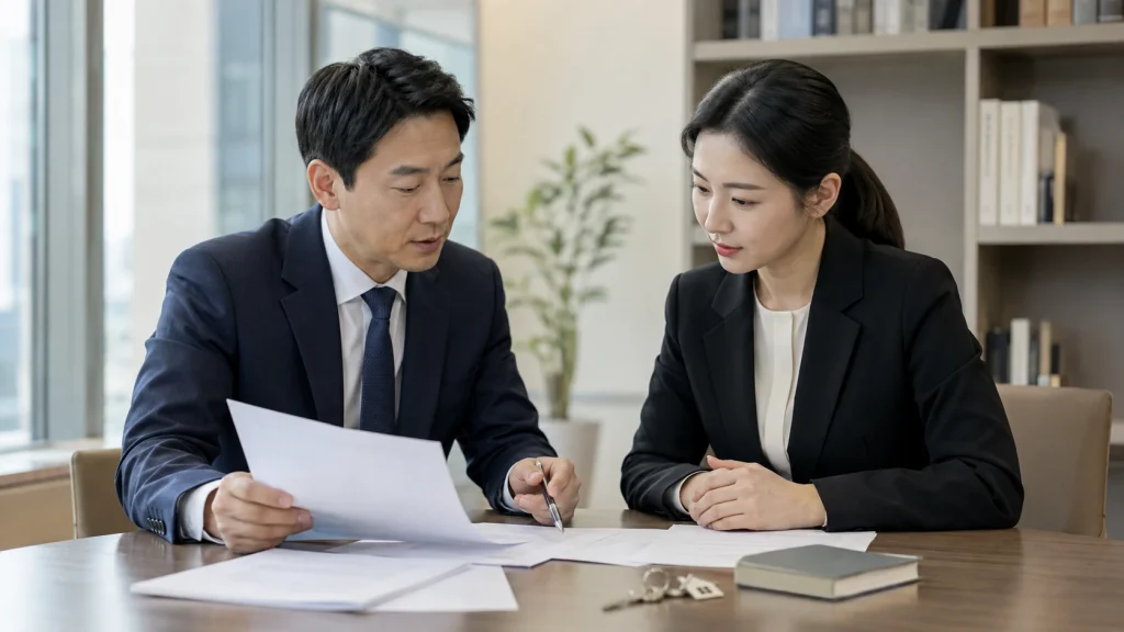 공사대금 소송 비용 비용 조건을 비교하는 모습